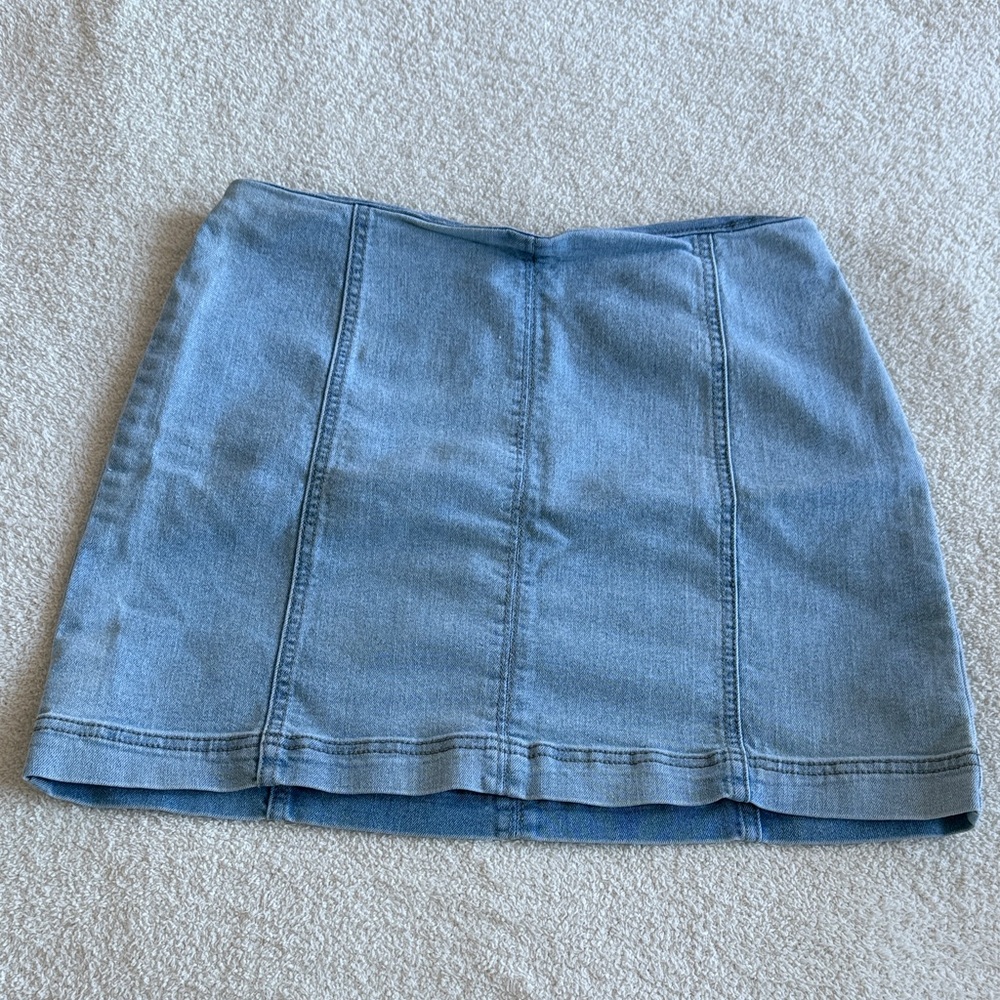 Wild Fable Light Blue Denim Mini Skirt